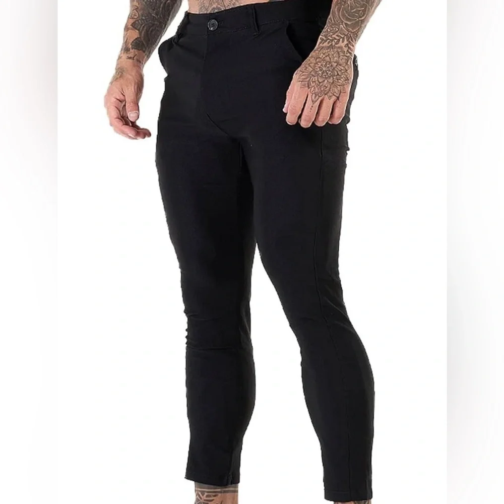 Men's Black Jeans Gingtto‎ size 34W 28L